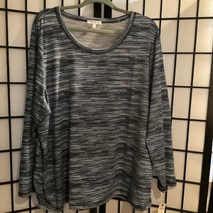 Neu T by Talbots blau gestreiftes Shirt Top Übergröße 3X - Bild 1 von 5
