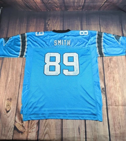 Vintage Reebok Steve Smith Carolina Panthers NFL Replica Football Jersey Sz XL Cover