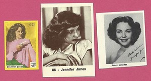 Jennifer Jones Movie Film Star Fab Card Collection B