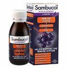 SAMBUCOL Immuno Forte Black Elderberry Liquid Syrup 120ml. With Vit.C and Zinc