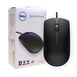 Genuine Dell USB Optical Scroll Wheel Black Mouse - MS116 - Picture 1 of 7