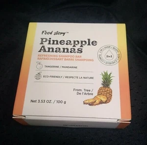 Food story Refreshing Hair and scalp Shampoo Bar Pineapple Ananas Eco-Friendly - Picture 1 of 2