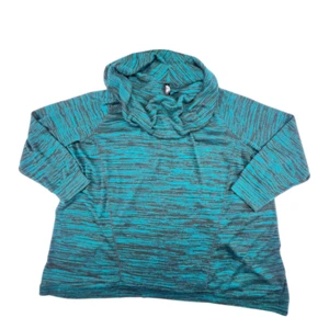 Suéter Massini Top Para Mujer 3X Verde Azulado Capucha Cuello Jaspeado Calce Relajado Informal Suave - Imagen 1 de 9
