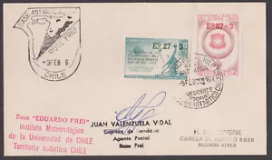 CILE - 1976 BASE COPERTINA ANTARTICA "EDUARDO FREI" ANTARTIDE CON ANNULLAMENTO - Foto 1 di 2