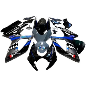 ABS Plastic Bodykit For Suzuki GSXR600 GSXR750 K6 2006 2007 Gray Shark Fairings - Imagen 1 de 12