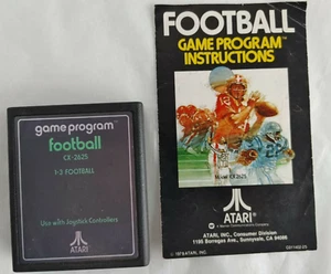 Vintage 1979 Atari Football Game Cartridge CX2625 With Instructions #17240 - Picture 1 of 5
