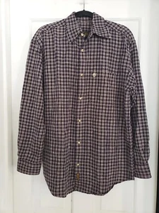 Camicia uomo vintage Timberland a quadri con bottoni MEDIA lavoro outdoor casual basic - Foto 1 di 10