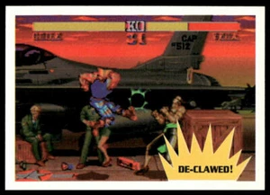 1993 Topps Street Fighter II #43 De-Clawed! Trading Card Capcom Vega / Guile - Picture 1 of 2