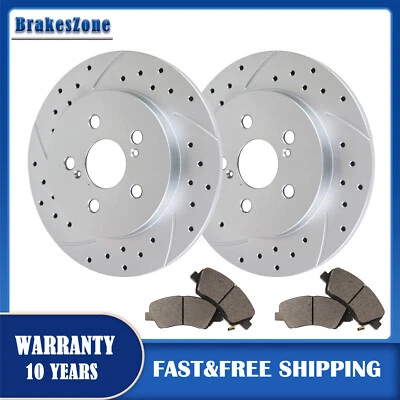 Frenos de pastillas de rotor de freno trasero aptos para Toyota Corolla Matrix Lexus CT200H 259mm Foto 1 de 4