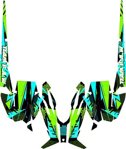 2012-2017 Arctic Cat ProCross-ProClimb Graphic Kit Wrap Decals Retro Design D1 - Picture 1 of 8
