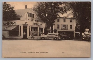 Postal J8 de Sanborn’s Store Meredith NH New Hampshire - Imagen 1 de 3