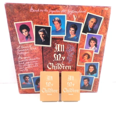 VTG All My Children Soap Opera Board Game Replacement Pieces Card Deck AMC 1985 - Image 1 of 3