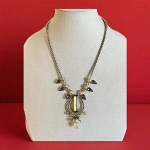 Vintage Stella & Dot Necklace Pendant Art Deco Style Rhinestones SIGNED 31” - Picture 1 of 4