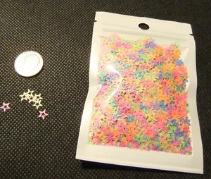 SHAPE GLITTER (U CHOOSE) Neon Stars, Dollar Sign, 4 Leaf Clover, Music Notes... - Picture 1 of 12