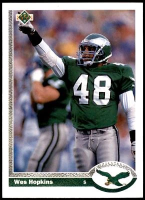 Wes Hopkins #106b 1991 Upper Deck - Image 1 of 2