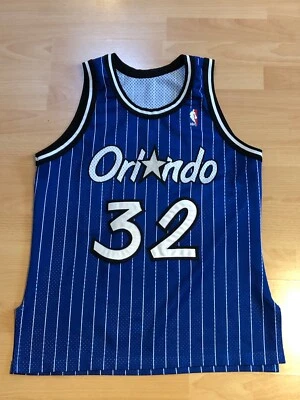 Maillot Orlando Magic Shaquille O'Neal AUTHENTIQUE champion de basketball NBA L Shaq - Photo 1/4