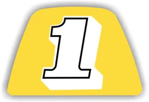 Fits 1984-1985 YT60 TRI-ZINGER Yellow Front Number Plate Graphic Kit Decal - Bild 1 von 2