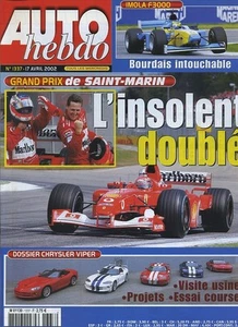 AUTO HEBDO Nr. 1337 17.04.2002 GP SAN MARIN DODGE VIPER IMOLA F3000 - Bild 1 von 1