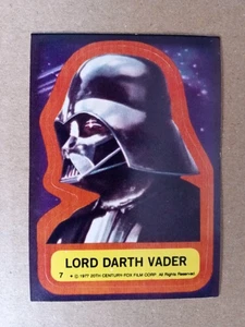 STAR WARS STICKER #7 - Lord Darth Vader 1977 - Picture 1 of 1