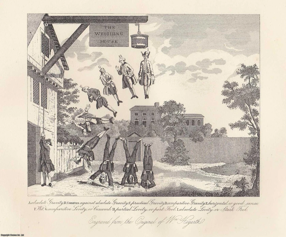 WILLIAM HOGARTH : THE WEIGHING HOUSE; PHYSIOGNOMY, THE DIFFERENT TEMPERS, PASSIO - Image 1 of 1
