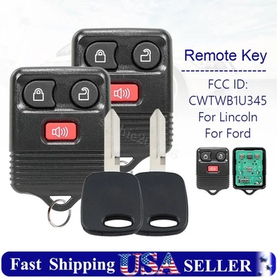 2 para 1998 1999 2000 2001 2002 2003 - Mando a distancia sin llave Ford F-150 + llave 4C Foto 1 de 4