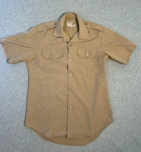 MILITARY SURPLUS Light Weight Khaki Short Sleeved Shirt - Picture 1 of 7