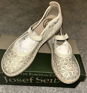 Scarpa comoda Josef Seibel taglia 6-6,5 Mary Jane Dedaio/kombi taglio naturale EU37 - Foto 1 di 9