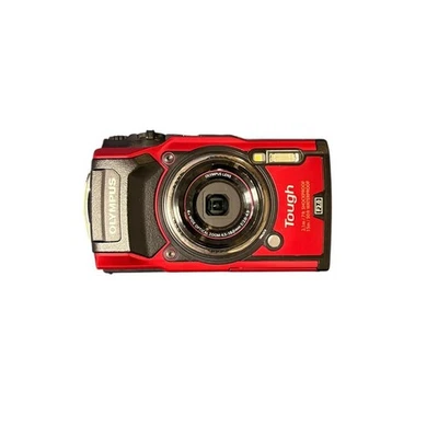 Cámara compacta Olympus Tough TG-5 roja impermeable probada desde Japón Foto 1 de 4