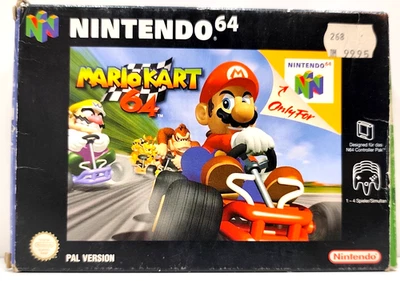 Mario Kart 64 / Nintendo 64 / OVP / PAL Version / Mit Anleitung / 1997 / English - Immagine 1 di 4