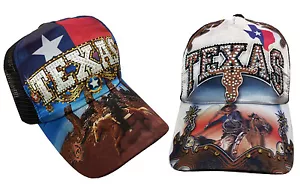 TATTOO TEXAS Lone Star Strass Trucker Netz Mode Ball Mütze Kappe - Bild 1 von 2