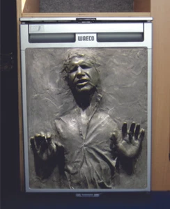 Waeco CRX50 / Dometic Vinyl Kühlschrank Aufkleber Wickeldruck - Solo - Carbonit - Bild 1 von 2