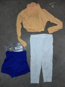 Cheer Dance 3pc Lot TOP Leggings NEW SHORTS Youth size XS - Picture 1 of 5