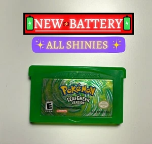 - Great Condition - Authentic Pokemon Leaf Green Version TESTED and SAVES - Picture 1 of 1