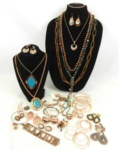 35 Pcs Copper & Copper Tone Jewelry Lot Signed Unsigned VTG to Now Assorted T15 - Picture 1 of 16