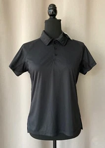PRINCE TENNIS TOP Black Shirt Stretch Fabric Collar Neckline Women's M - Picture 1 of 4