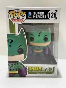 Funko POP! DC Comics Super Heroes The Riddler Impopster #126 Vinyl Figurine - Picture 1 of 5