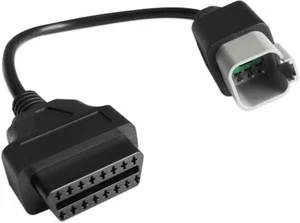 6 pin to OBD2 Diagnostic Cable Adapter For BRP MOTO ATV UTV Motorcycle Bike - Picture 1 of 5