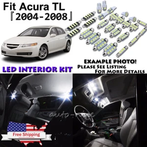 15x White LED Interior Lights Package Kit For 2004 - 2006 2007 2008 Acura TL #US - Picture 1 of 11
