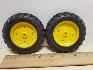 Toy Ertl John Deere Rear Tractor Tires / Wheels # 6
