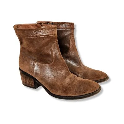 Botines Donald Pliner Darua de cuero marrón metálico para mujer talla 6 Foto 1 de 4