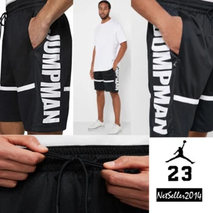 🔥 SZ XL UNIQUE 🆕 Nike Air Jordan Jumpman Retro Basketball Shorts Black Gym - Picture 1 of 12