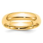 10k Yellow Gold Finger Ring 5mm Wedding Band Ring For Men Size 13.5
