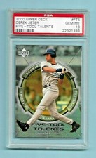 2000 Derek Jeter Upper Deck Five Tool Talents Insert Card! PSA 10!  *Pop 10*