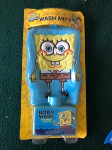 Spongebod Squarepants Embroidered Wash Mitt!!! - Picture 1 of 4