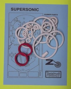 1977 Zaccaria Supersonic Pinball Machine Rubber Ring Kit - Picture 1 of 1