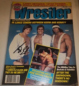 Signiertes Autogramm The Wrestler Mai 1986 Magazin Kevin Von Erich NWA WWF WWE - Bild 1 von 3