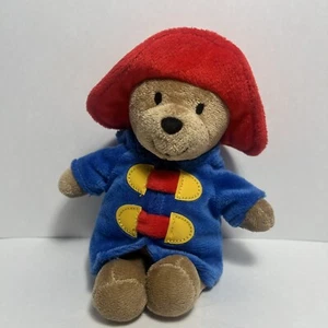 My First Paddington Brown Bear Red Hat Blue Coat Small Plush Stuffed Animal 7” - Picture 1 of 6