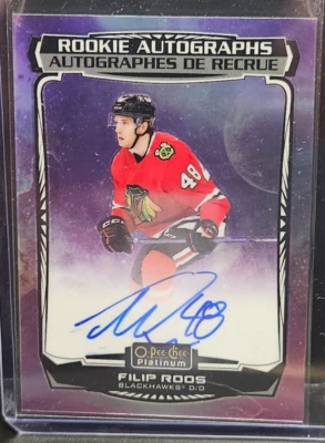 2023-24 O-PEE-CHEE OPC PLATINUM COSMIC ROOKIE AUTOGRAPHS #R-FR FILIP ROOS #/65 - Image 1 of 2