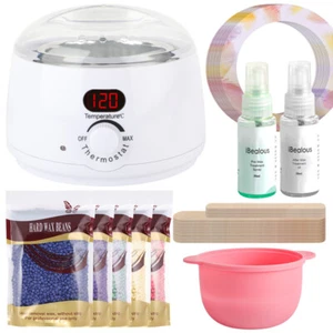 Waxing Kits Wax Warmer Full Kit with 5 * 100g Wax Beads for Full Body at Home - Picture 1 of 10