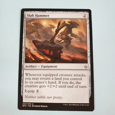 Slab Hammer x1 - Battle for Zendikar - MTG Magic the Gathering - Image 1 of 4